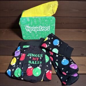 Tipsy Elves Bulb Boxers & Socks Gift Tin 4XL NWT